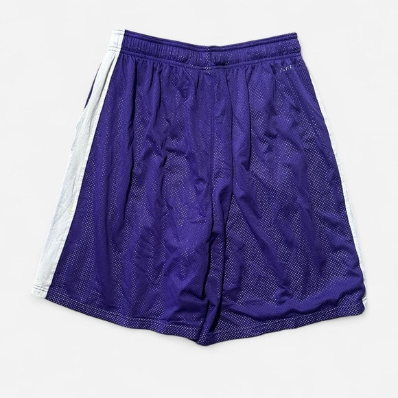 Nike TCU college basketball purple and white athletic shorts - Picture 6 of 8